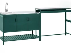 Sale Beliani MAENZA Metallo Verde Nero Verde