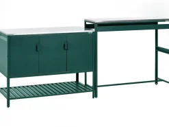 Hot Beliani MAENZA Metallo Verde Nero Verde