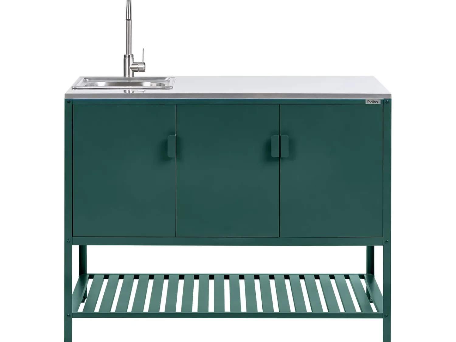 Outlet Beliani MAENZA Metallo Verde Nero Verde