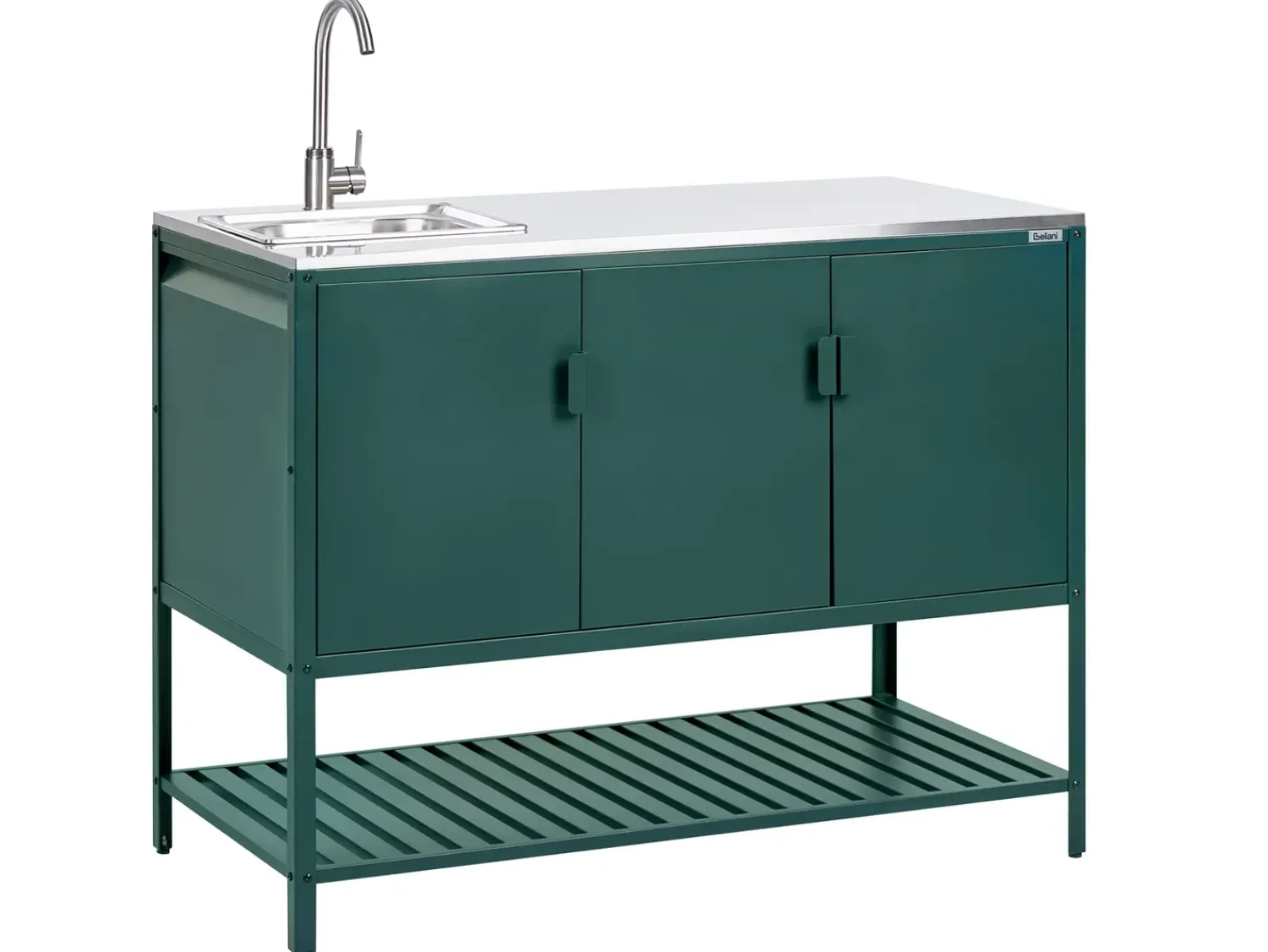 Outlet Beliani MAENZA Metallo Verde Nero Verde