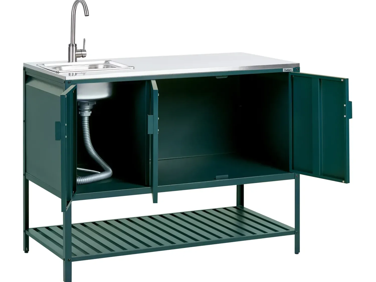 Outlet Beliani MAENZA Metallo Verde Nero Verde