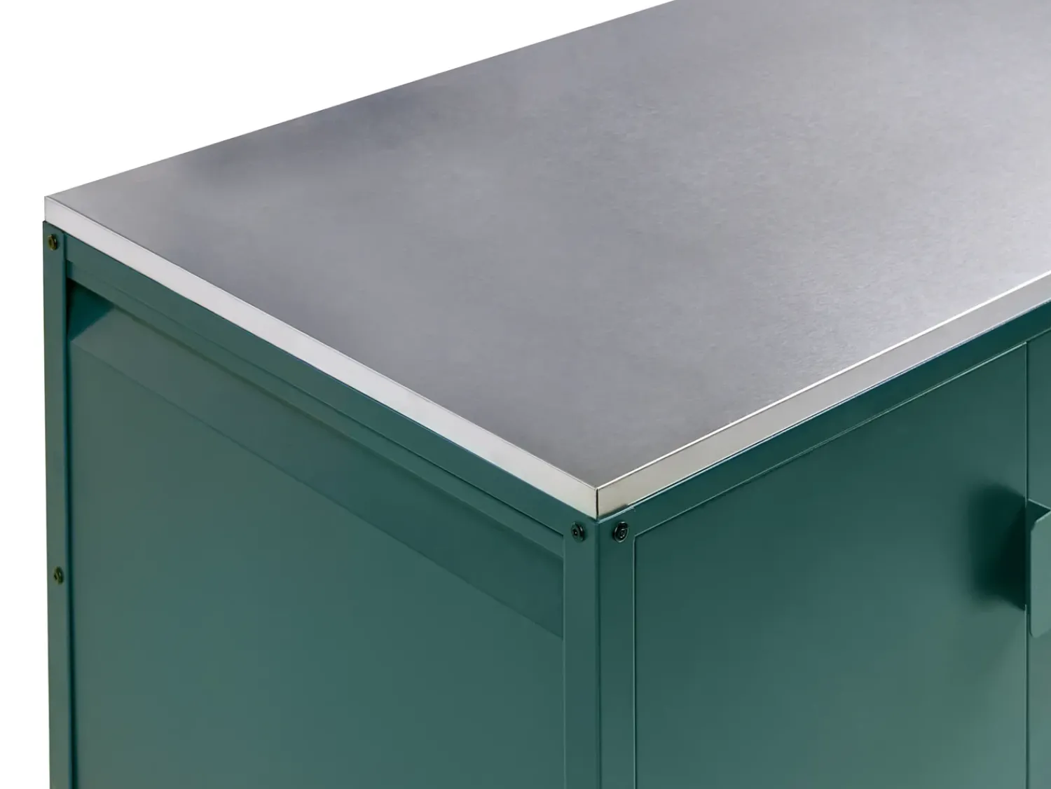 Outlet Beliani MAENZA Metallo Verde Nero Verde