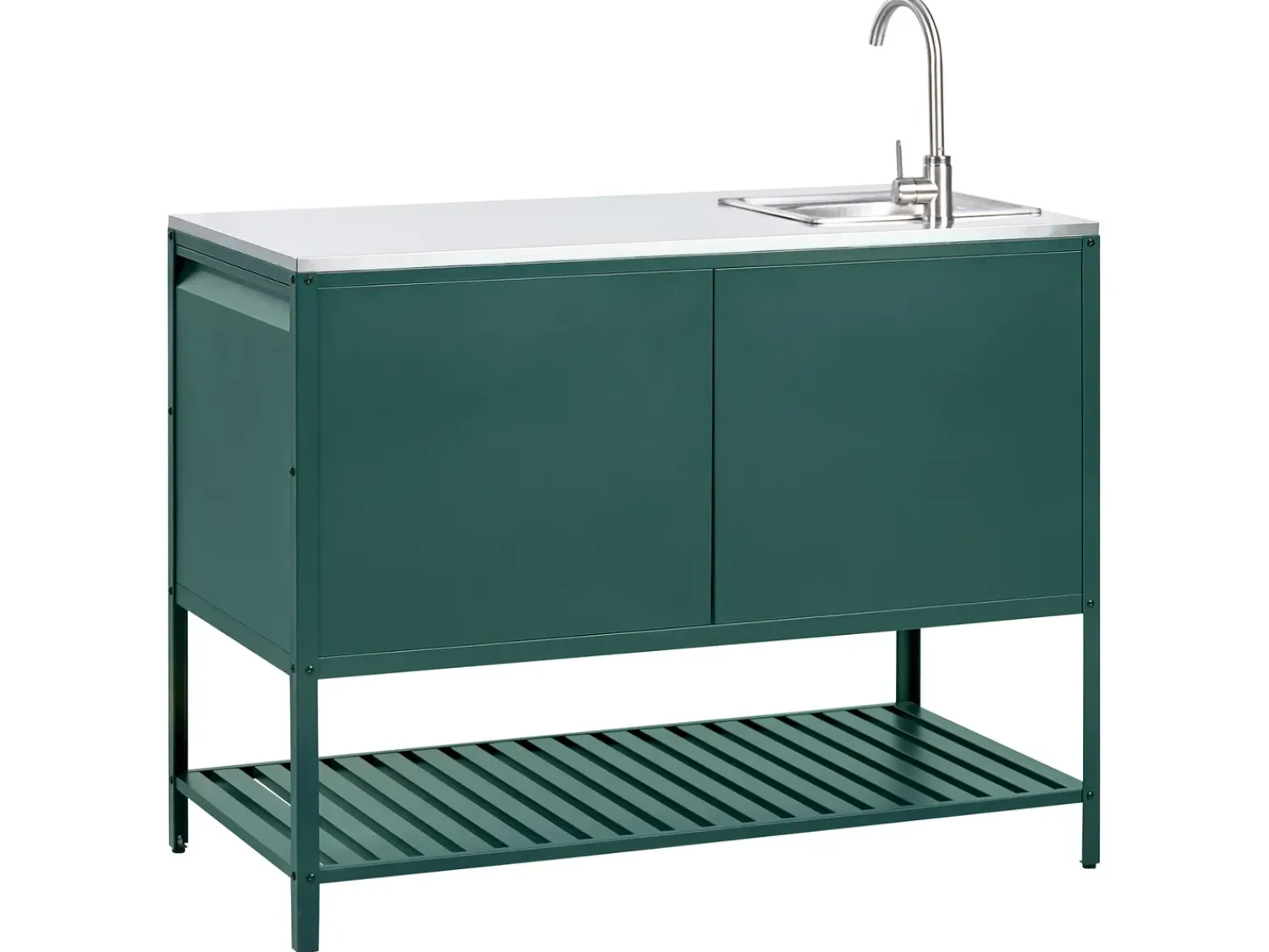 Outlet Beliani MAENZA Metallo Verde Nero Verde