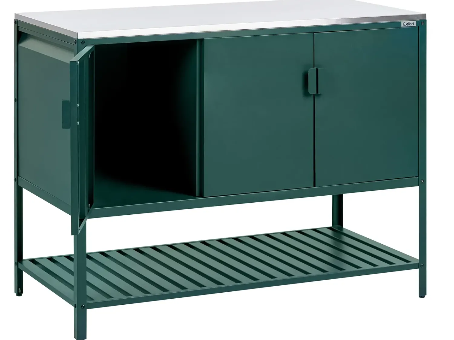 Outlet Beliani MAENZA Metallo Verde Nero Verde