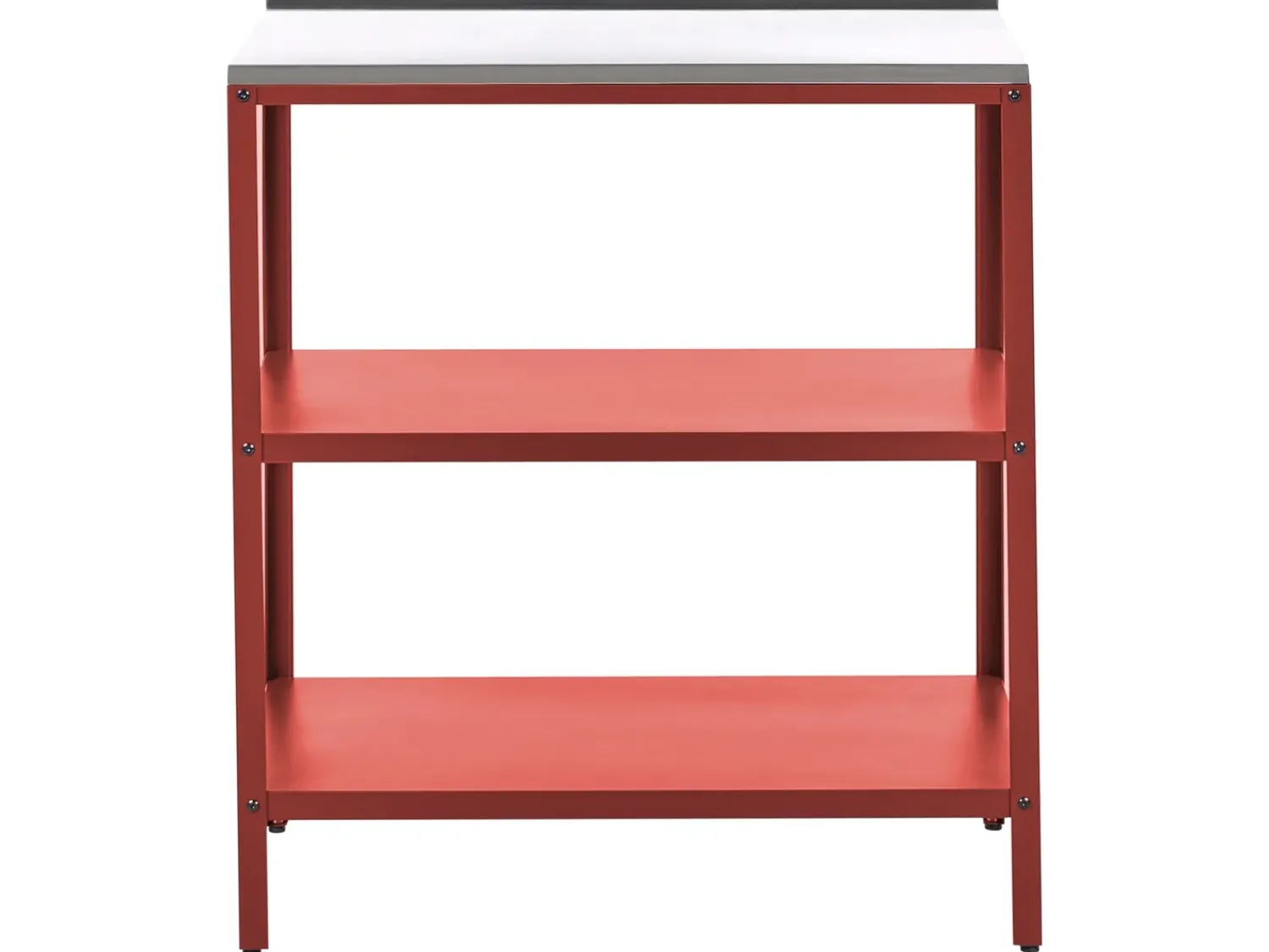 Sale Beliani Set cucina da esterno 4 elementi con lavello VILAMA Metallo Rosso Argento Rosso
