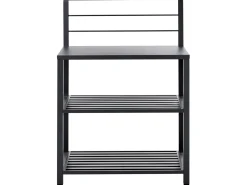 Hot Beliani Set cucina da esterno 4 elementi con lavello VIGGIANO Metallo Grigio grafite Argento Grigio Nero