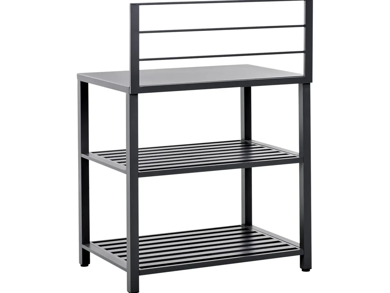 Hot Beliani Set cucina da esterno 4 elementi con lavello VIGGIANO Metallo Grigio grafite Argento Grigio Nero