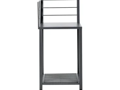 Hot Beliani Set cucina da esterno 4 elementi con lavello VIGGIANO Metallo Grigio grafite Argento Grigio Nero