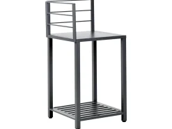 Hot Beliani Set cucina da esterno 4 elementi con lavello VIGGIANO Metallo Grigio grafite Argento Grigio Nero