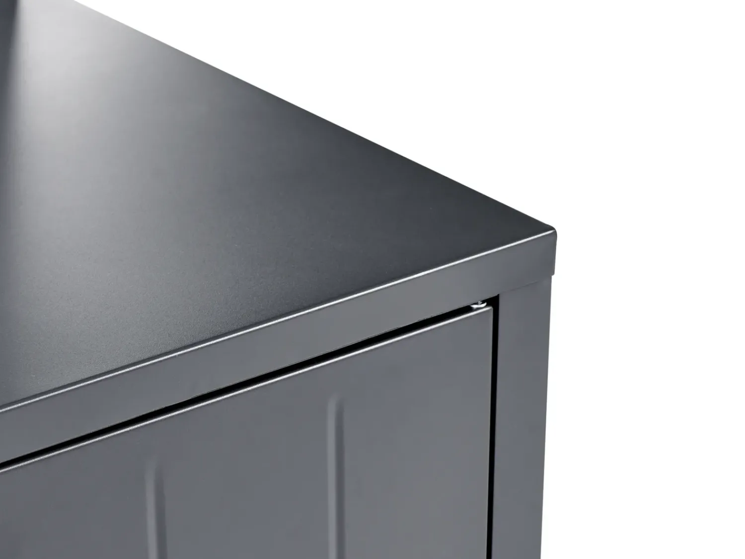 Hot Beliani Set cucina da esterno 4 elementi con lavello VIGGIANO Metallo Grigio grafite Argento Grigio Nero