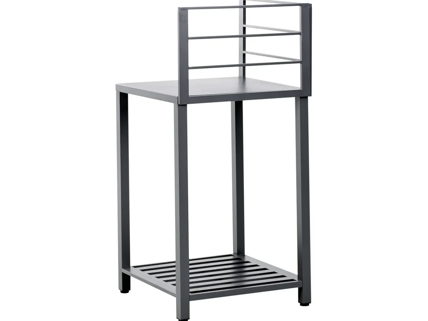 Hot Beliani Set cucina da esterno 4 elementi con lavello VIGGIANO Metallo Grigio grafite Argento Grigio Nero