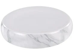 Online Beliani Set da 4 accessori per il bagno ARAUCO Ceramica Marmo Bianco