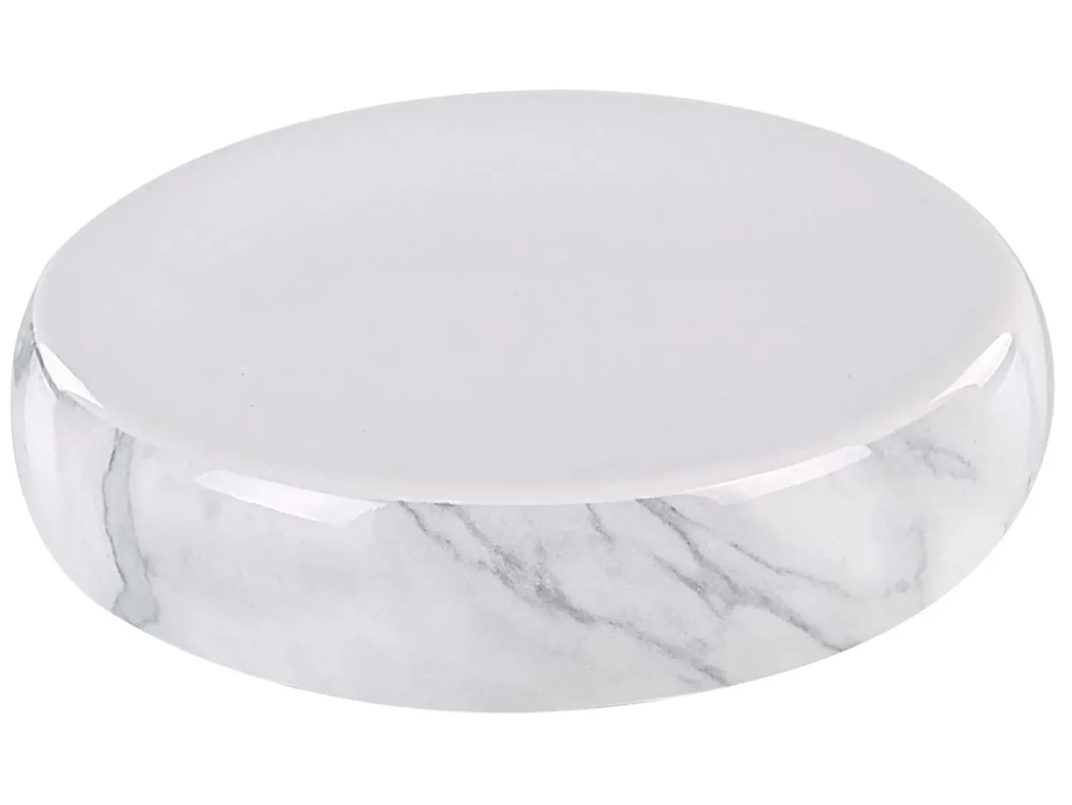Online Beliani Set da 4 accessori per il bagno ARAUCO Ceramica Marmo Bianco