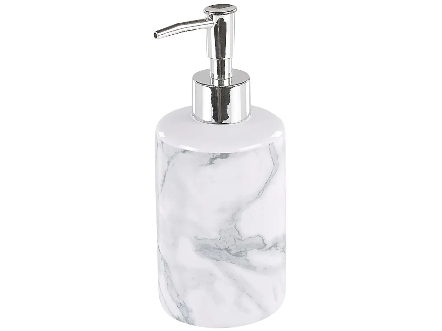 Online Beliani Set da 4 accessori per il bagno ARAUCO Ceramica Marmo Bianco