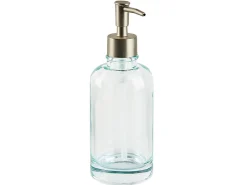Outlet Beliani Set da 5 accessori per il bagno AMARGA Vetro Verde Verde Argento