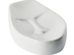 Beliani Set da 4 accessori per il bagno BARINAS Ceramica Bianco