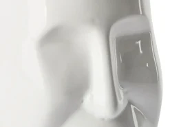 Beliani Set da 4 accessori per il bagno BARINAS Ceramica Bianco