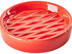 Sale Beliani Set da 3 accessori per il bagno BELEM Ceramica Rosso