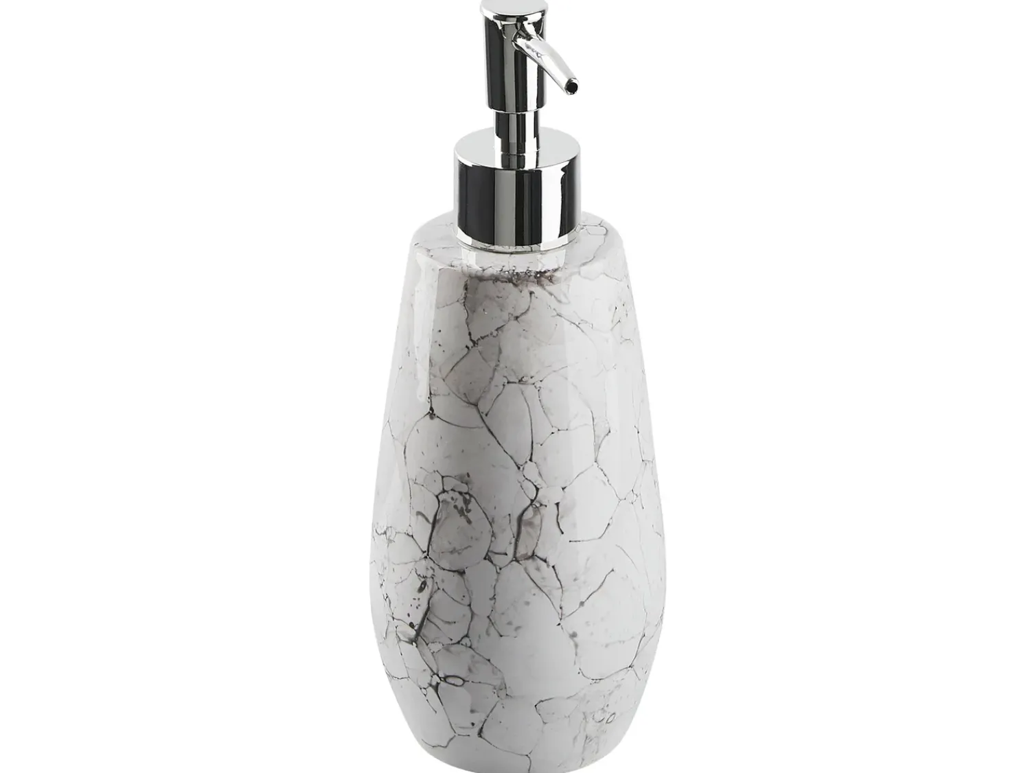 Hot Beliani Set da 6 accessori per il bagno CALLELA Ceramica Bianco Bianco Nero