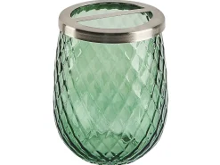Discount Beliani Set da 4 accessori per il bagno CANOA Vetro Verde Verde Argento