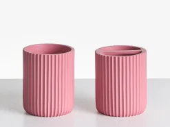 Discount Beliani Set da 5 accessori per il bagno CAMANA Rosa Rosa Argento