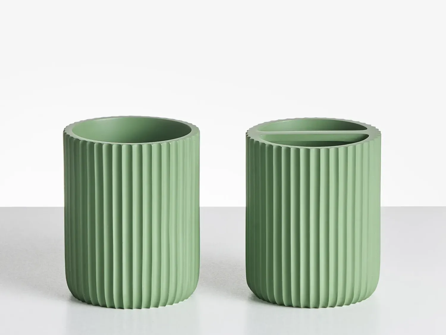 Best Beliani Set da 5 accessori per il bagno CAMANA Verde Verde Argento