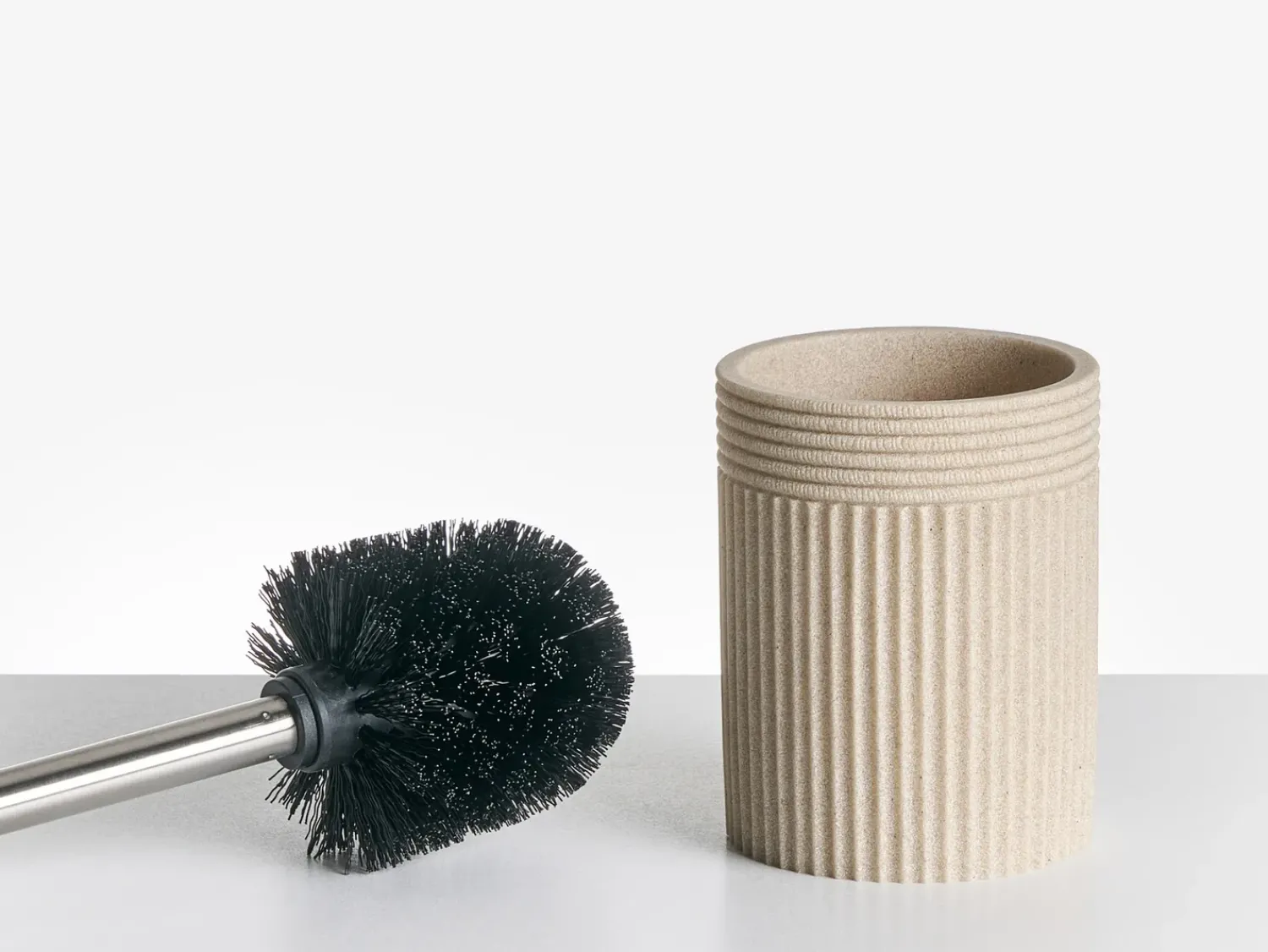 Clearance Beliani Set da 5 accessori per il bagno CHANCAY chiaro Beige
