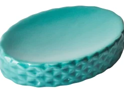 Best Beliani Set da 4 accessori per il bagno GUATIRE Ceramica Turchese Blu