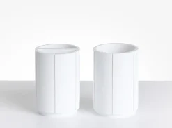 Discount Beliani Set da 5 accessori per il bagno HUALLAGA Bianco Bianco Argento