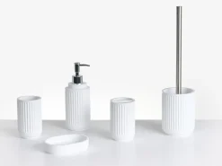 Hot Beliani Set da 5 accessori per il bagno HUARMEY Bianco
