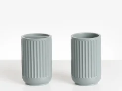 Beliani Set da 5 accessori per il bagno HUARMEY chiaro Grigio