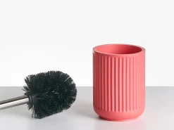 Beliani Set da 5 accessori per il bagno HUARMEY Rosso