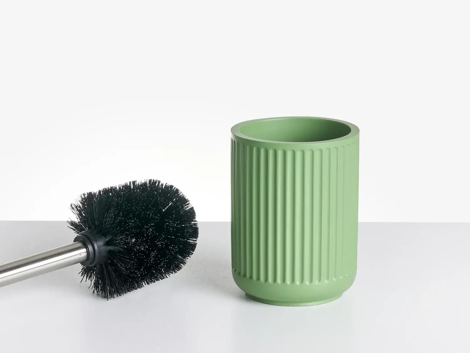 Online Beliani Set da 5 accessori per il bagno HUARMEY Verde