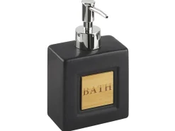 Sale Beliani Set da 4 accessori per il bagno KOUROU Ceramica Nero Marrone Nero