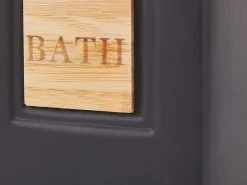 Sale Beliani Set da 4 accessori per il bagno KOUROU Ceramica Nero Marrone Nero