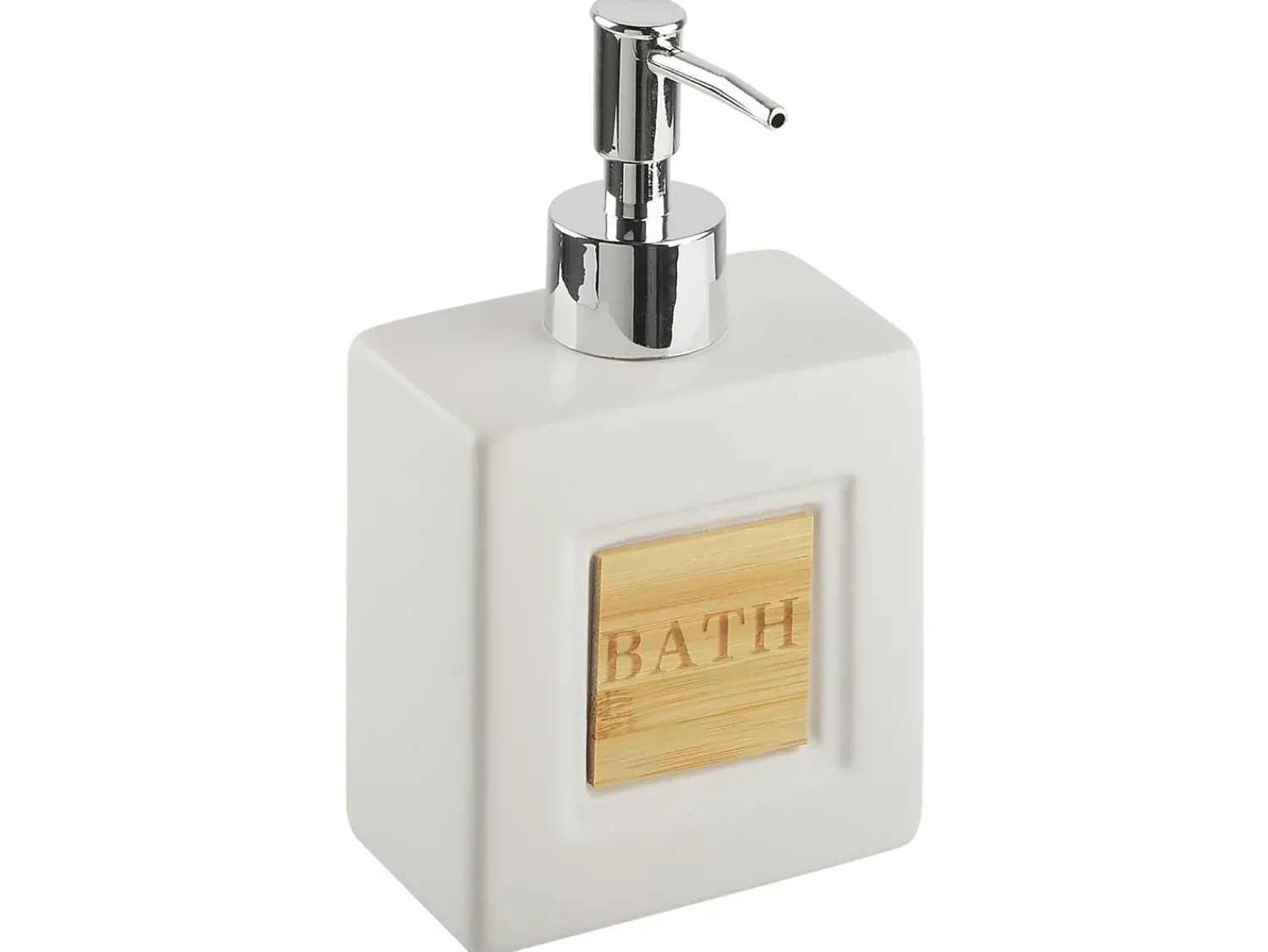 Outlet Beliani Set da 4 accessori per il bagno KOUROU Ceramica Beige Beige Marrone