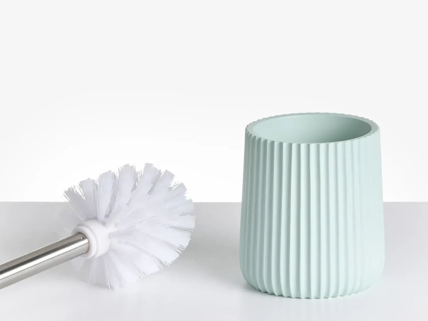 Best Beliani Set da 5 accessori per il bagno POZUZO Verde menta Verde Argento
