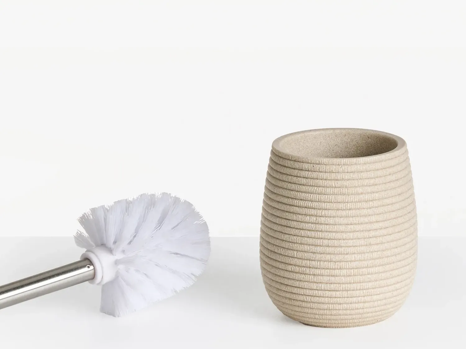 Beliani Set da 5 accessori per il bagno QUILA chiaro Beige