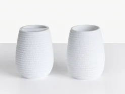 Beliani Set da 5 accessori per il bagno QUILA Bianco