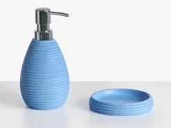 New Beliani Set da 5 accessori per il bagno QUILCA Blu