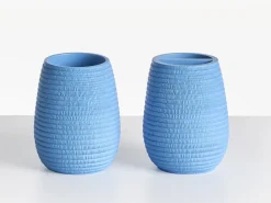 New Beliani Set da 5 accessori per il bagno QUILCA Blu