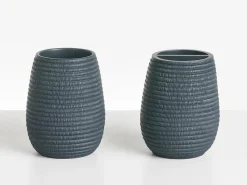 Online Beliani Set da 5 accessori per il bagno QUILCA scuro Blu