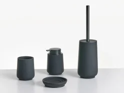 Beliani Set da 4 accessori per il bagno SUCHES Nero