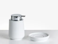 Outlet Beliani Set da 4 accessori per il bagno SUCHES Bianco