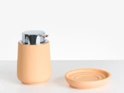 Hot Beliani Set da 4 accessori per il bagno SUCHES Arancione
