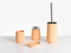 Hot Beliani Set da 4 accessori per il bagno SUCHES Arancione