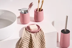 Sale Beliani Set da 4 accessori per il bagno SUCHES Rosa