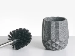 Discount Beliani Set da 5 accessori per il bagno SAMIRIA Grigio