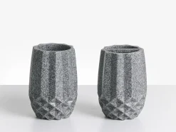 Discount Beliani Set da 5 accessori per il bagno SAMIRIA Grigio