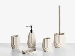 Discount Beliani Set da 5 accessori per il bagno SAMIRIA Beige